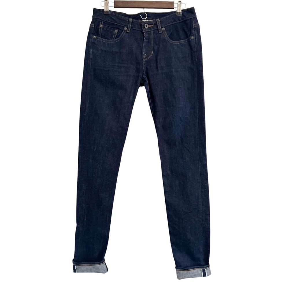 Railcar Arcadia Selvedge Dark Wash Skinny Jeans 28